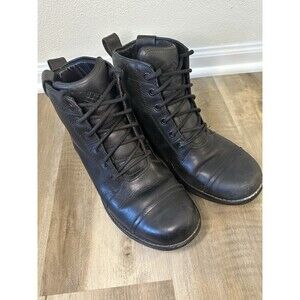 Columbia Men Irvington 6" Leather Boot Black Charcoal Size 11